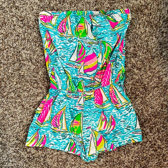 Lilly Pulitzer Dresses & Skirts - Lilly Pulitzer Sailboat Romper